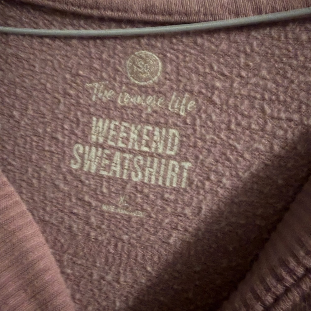 SO Women's Pink Crew Neck Sweater